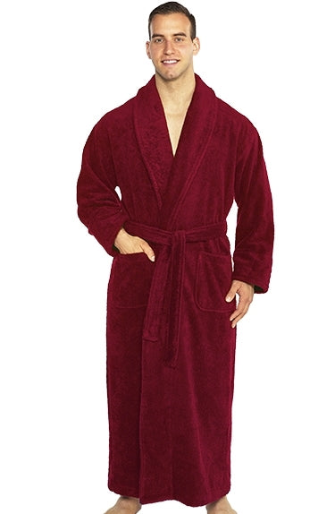 Shawl Turkish Robe - Maroon