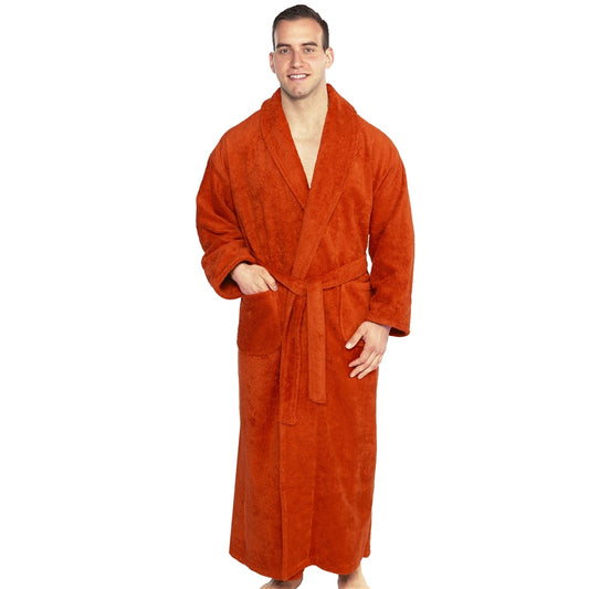 Shawl Turkish Robe - Rust