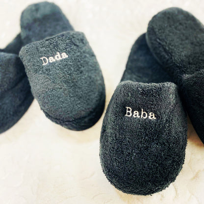 Terry Slippers, Soft & Plush Comfortable Lounging, Made in Turkey