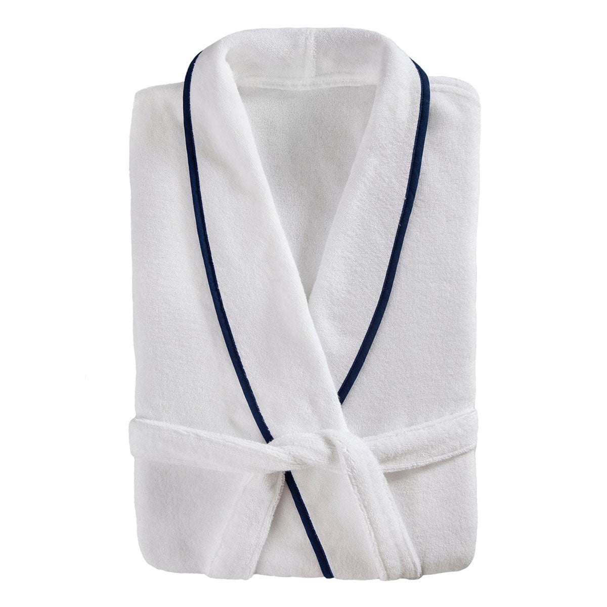 Plush Robe with Piping, Made in Turkey