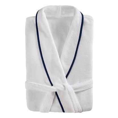 Plush Robe with Piping, Made in Turkey