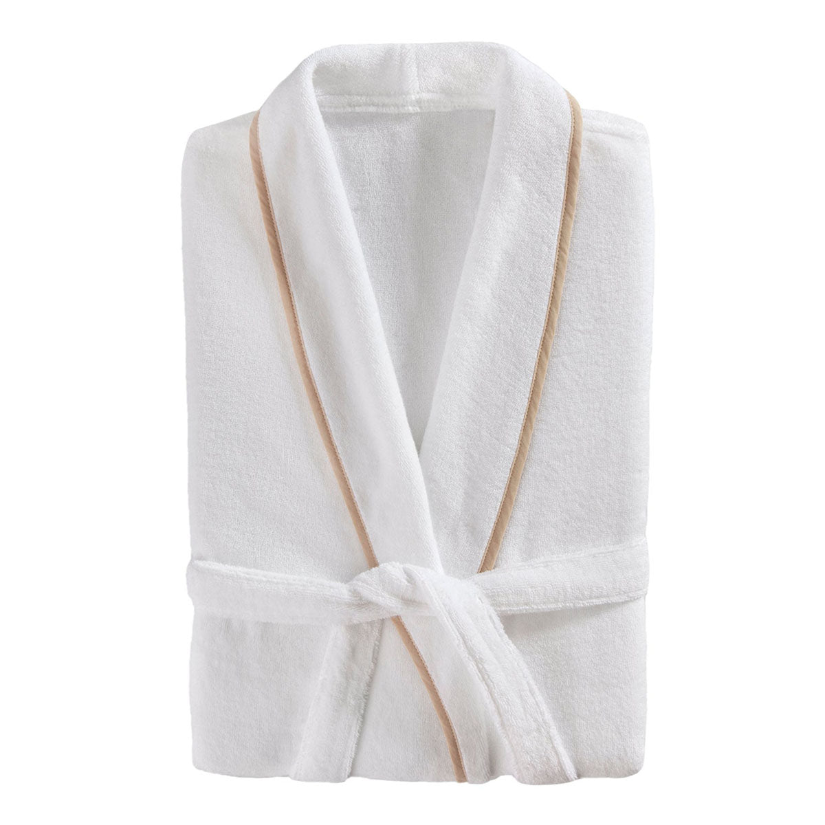 Plush Robe with Piping, Made in Turkey